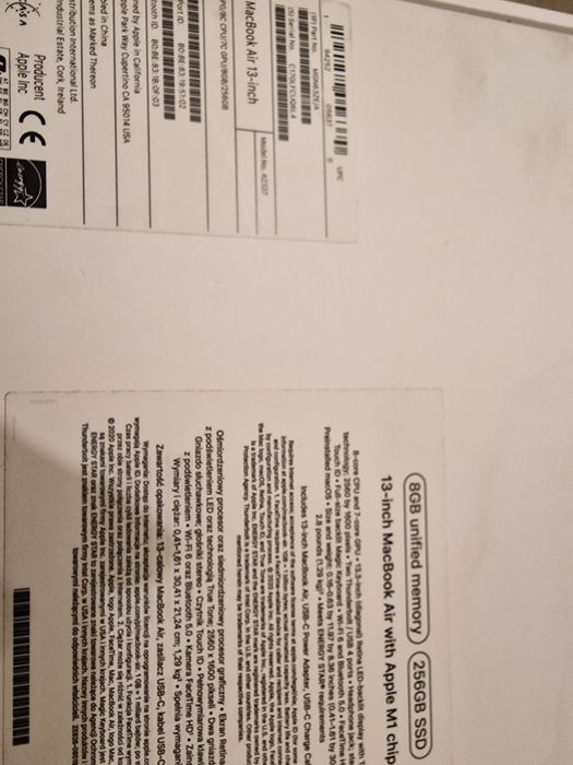 Macbook Air 13 inch M1 95% Baterie Impecabil