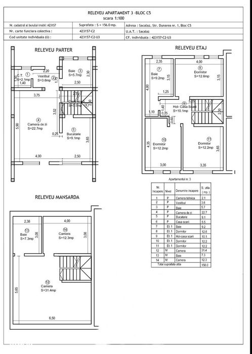 Dezvoltator| Casa înșiruită | 6 camere | 156 mp utili | Cartier Privat