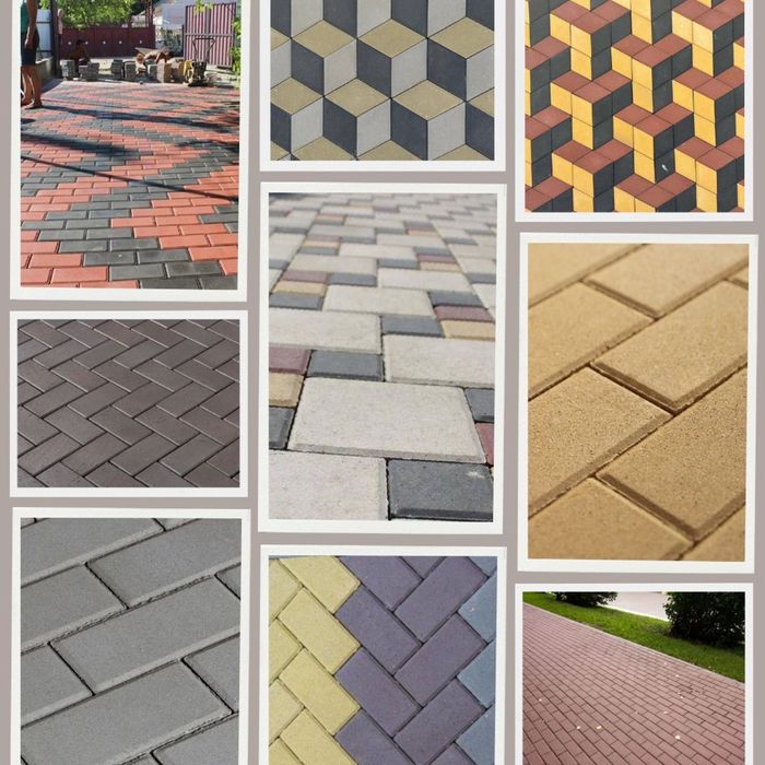 Кирпич рваный, гладкий