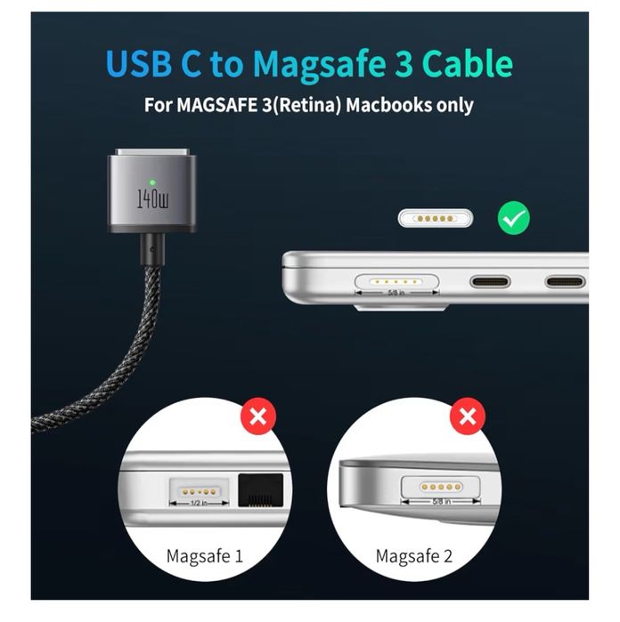 cablu incarcate magsafe 3 macbook