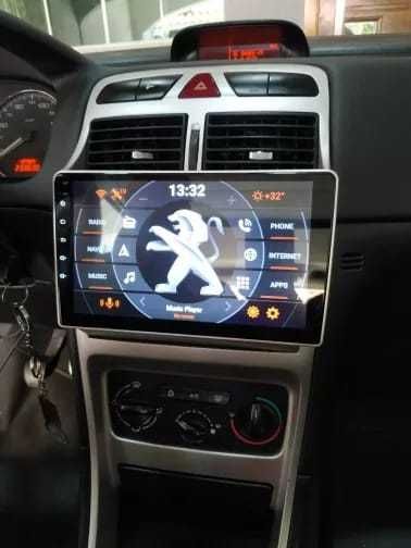 Navigatie Android Peugeot 307 Waze YouTube GPS BT USB casetofon