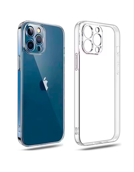 Iphone 11/12/13/14/15/16/17 PRO MAX Husa Silicon Defender Neagra/Clara