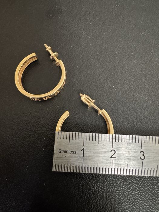 Серьги-кольца золото 585