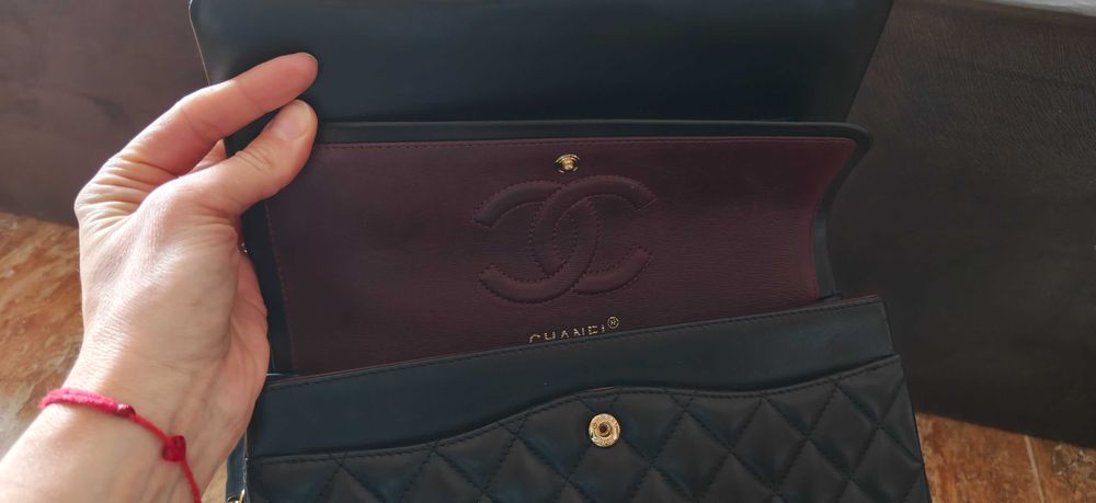 Спешно!!! Chanel medium flap естествена кожа