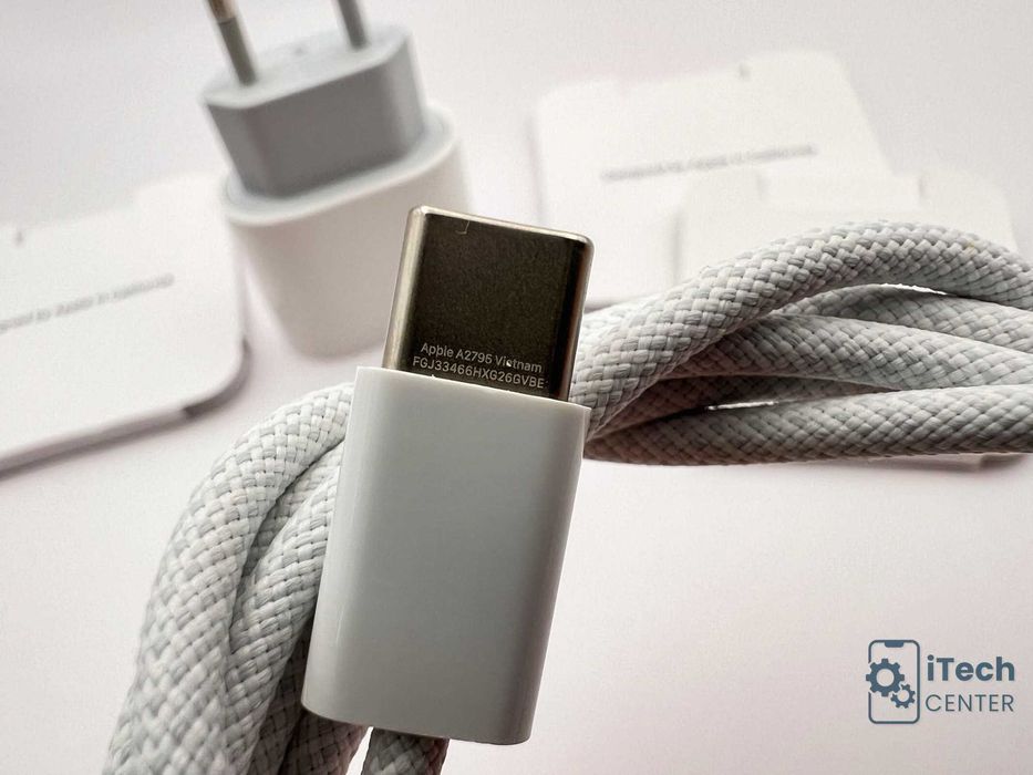 ОРИГИНАЛНО type C към type C зарядно за iPhone, 20W, КОМПЛЕКТ!