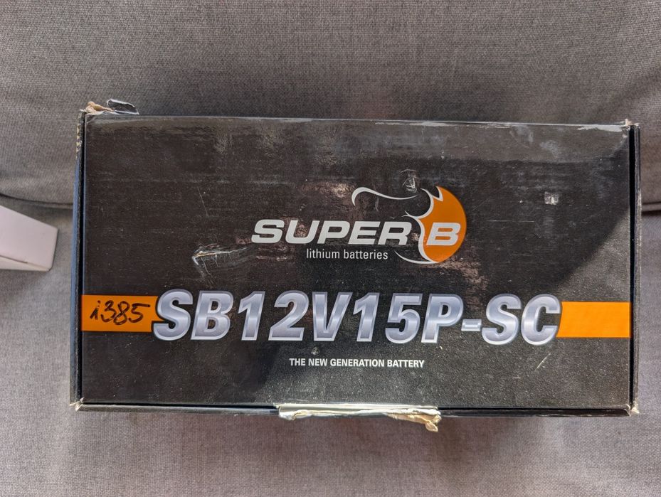 NOU - Baterie Acumulator LiFePO4 Super B Andrena 12V 15Ah 192Wh - Moto Kart ATV Barci