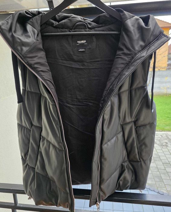 Pull&Bear, Vestă pentru femei, imitație piele, mărime M