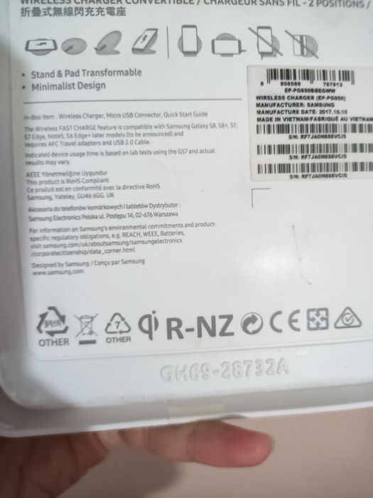 Оригинално ново безжично зарядно Samsung fast charger