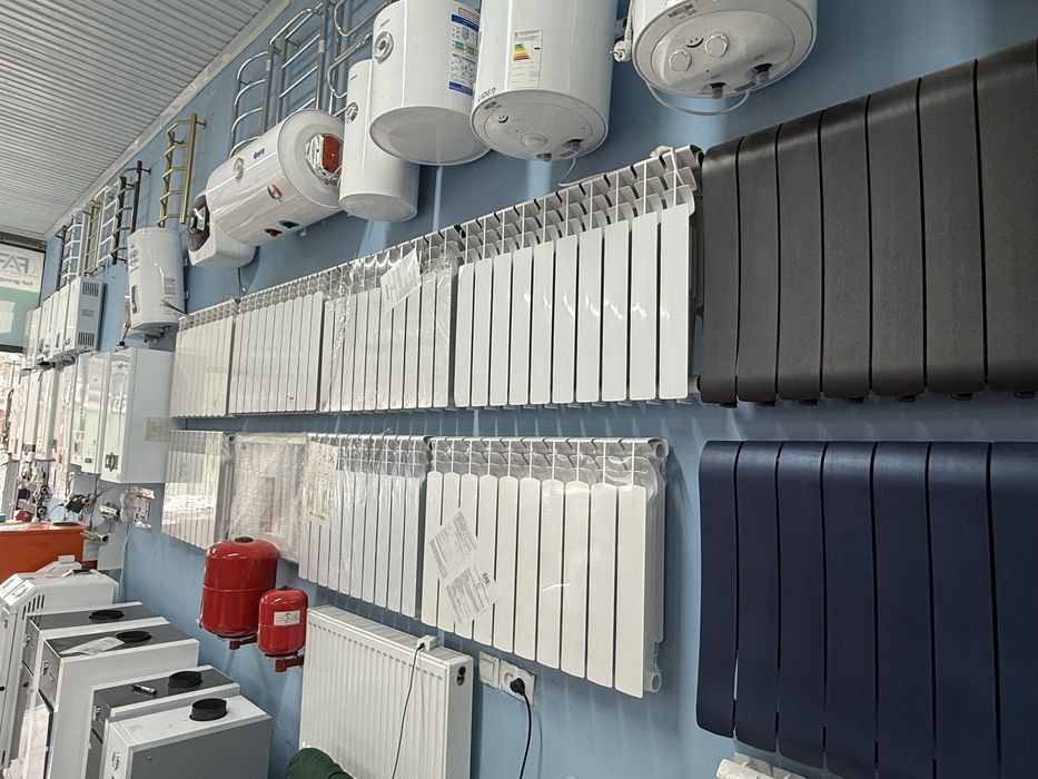 Котел, радиатор, тёплый пол, коллектор — бәрі бар!