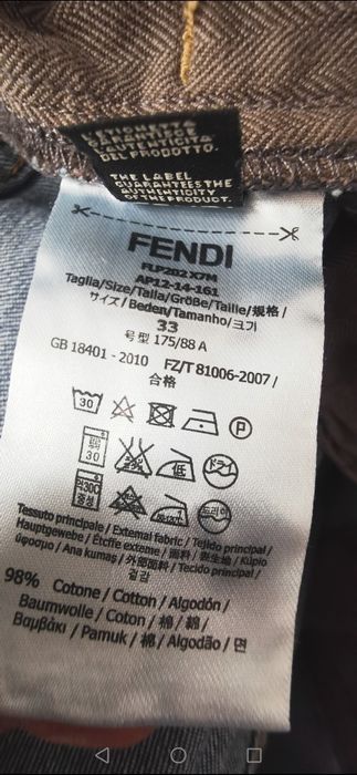 Fendi джинсы мужские