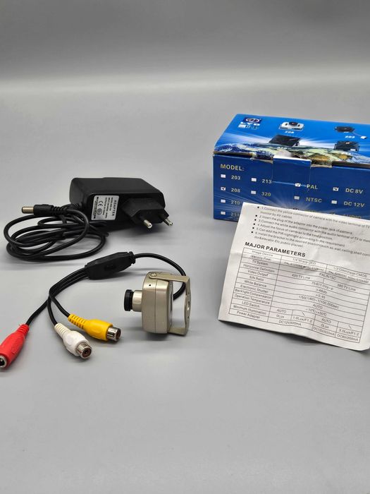 Мини видеокамера с нощно виждане, IR сензор и аудио изход