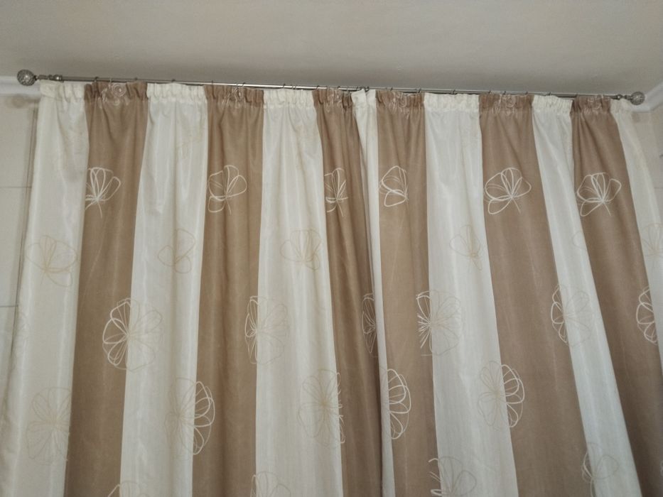 Шторы и тюль разные