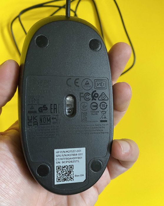 Mouse optic HP cu cablu USB, nefolosit