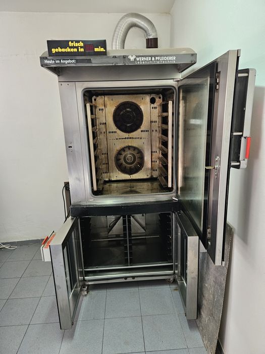 Конвектомат три във едно Немски 8бр. 60/40см. със втасален шкаф отдолу