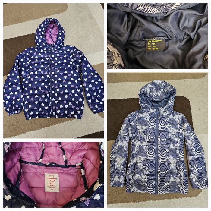 Весенние куртки и пальто для девочки ростом 128-134