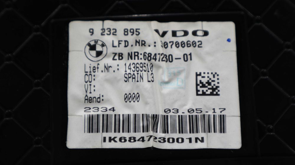 Километраж Километражно табло БМВ Ф30 Ф31 Ф34 Ф32 Ф33 Ф36 Бензин