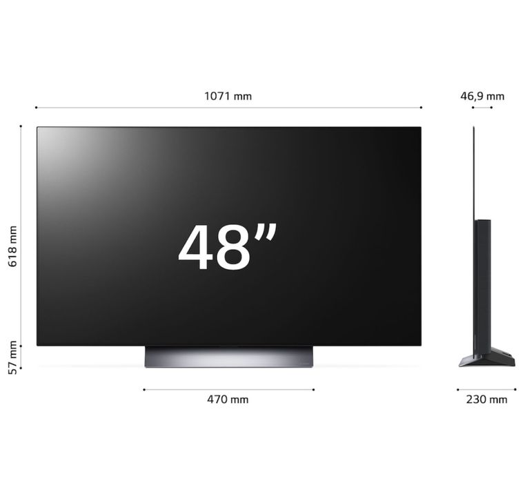 LG OLED evo 48C31LA (48” / 121 cm) – 4K Smart ca nouTV, 120Hz