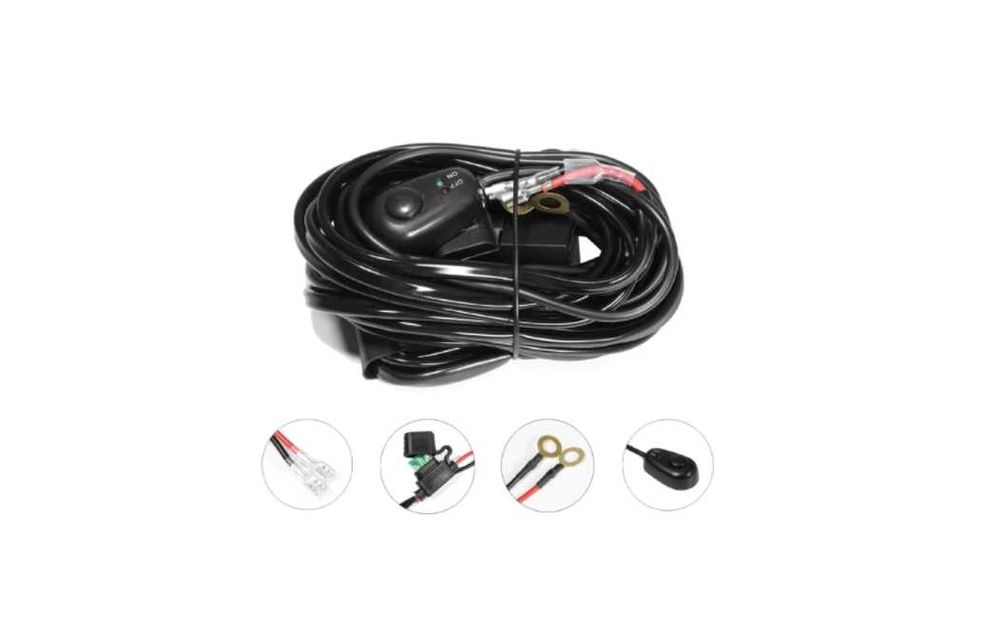 Cablu LED Bar Proiector cu Releu si Buton On/Off 300W 12V 40A Ledbar