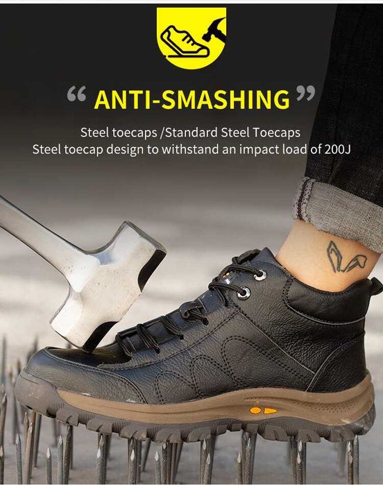 Pаботни Обувки, Предпазно Бомбе, Кевларена Стелка, S3, Модел-8886