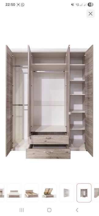 Спальный гарнитур с матрасом