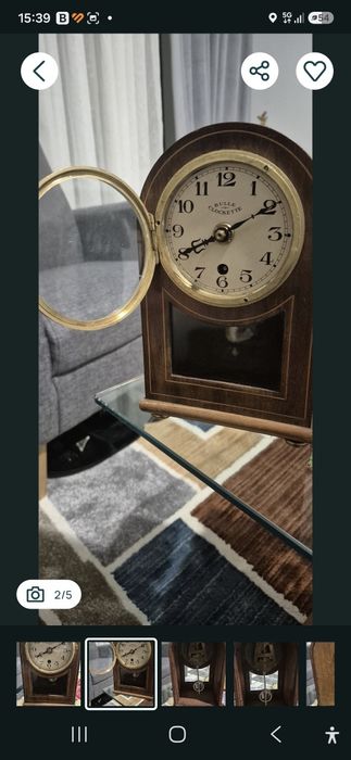 Ceas semineu mecanic pendul Bulle Cloquette