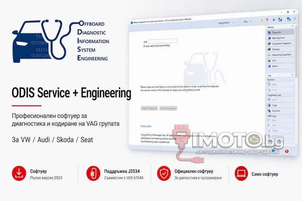 ODIS Service + Engineering + Flashdata 2024 - VW Audi Skoda Seat
