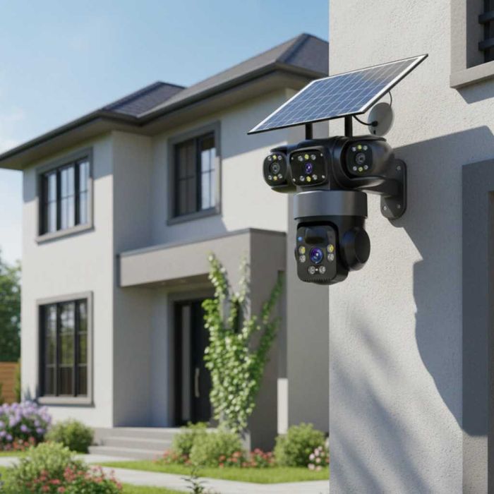 Соларна камера Lylu 4G със SIM и 4 лещи