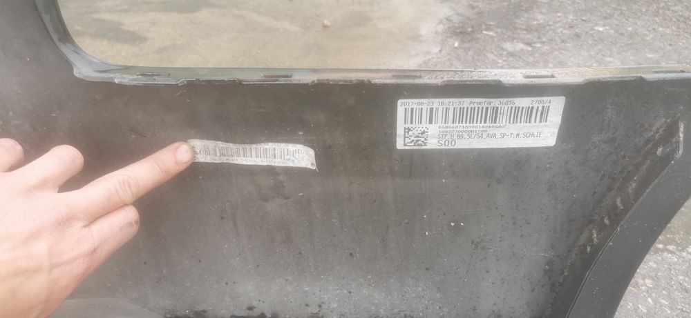 Задна броня за ауди а4 б9 b9 s line комби