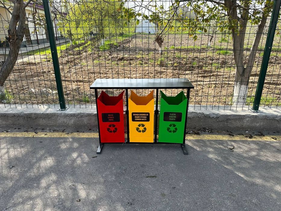 Уличные мусорные урны 1-2-3-4-х секционные