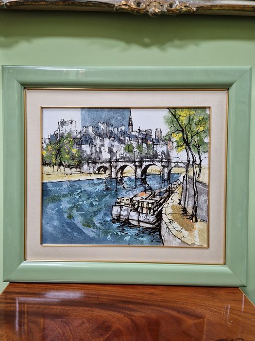 Страхотна майсторска антикварна авторска картина масло