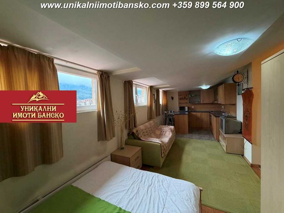 На 5 минути пеша от центъра! Едностаен апартамент за продажба в Банско