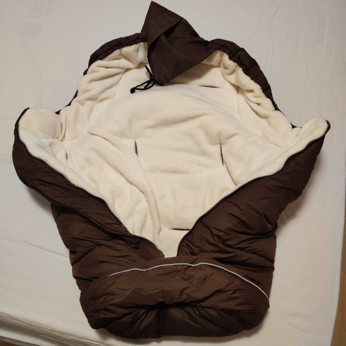 Зимно спално чувалче за количка Cangaroo - Fluffy, кафяво