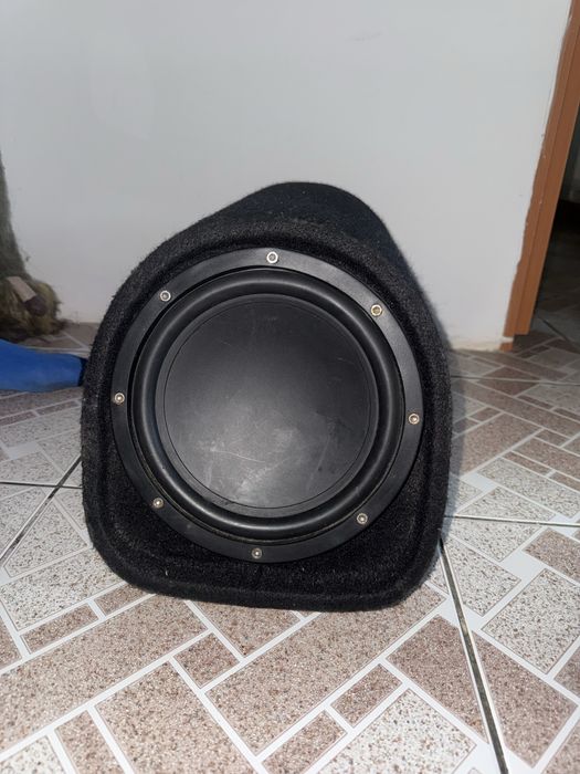 Set Complet Subwoofer Auto Activ Nakamichi + Kit Cabluri Incluse