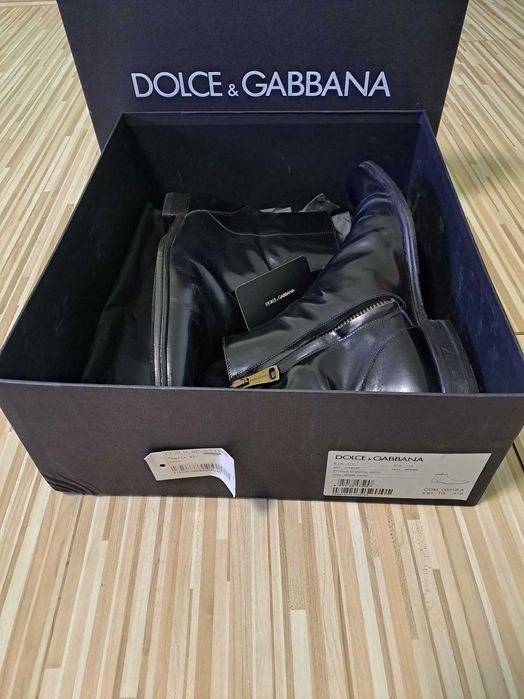 Cizme de piele Dolce & Gabbana