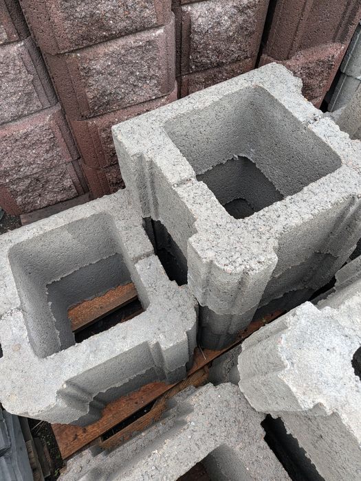 Рванный перегородочный пескоблок шлакоблок сплитерный блок