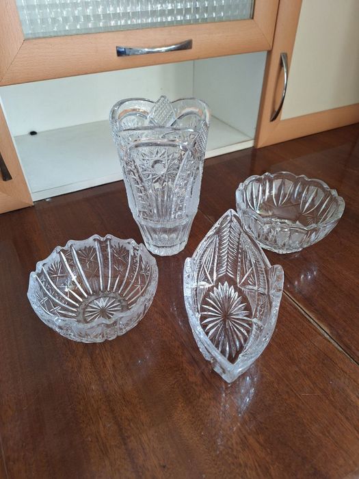 Хрусталь СССР ваза, салатницы, конфетница, ваза для фруктов