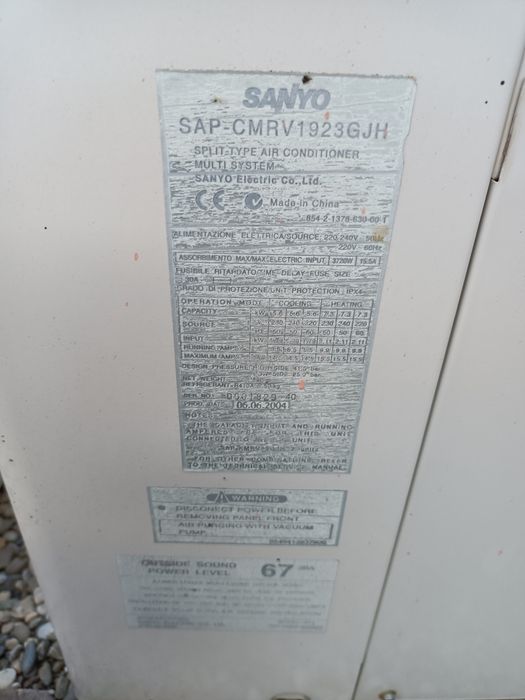 Aparat aer condiționat Sanyo