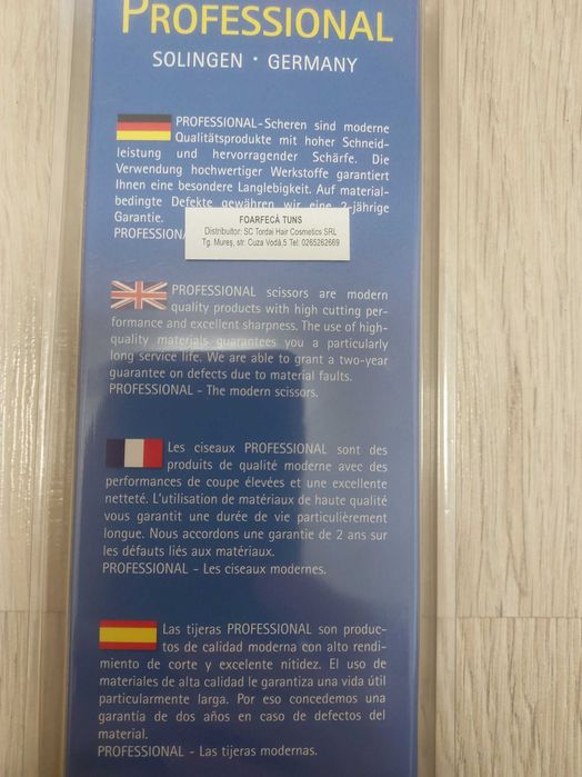 Foarfecă profesională P600 Solingen – oțel inoxidabil