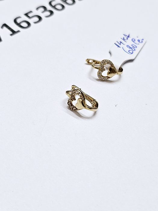 Vand cercei copil din aur 14 k 1.22 g cod 839