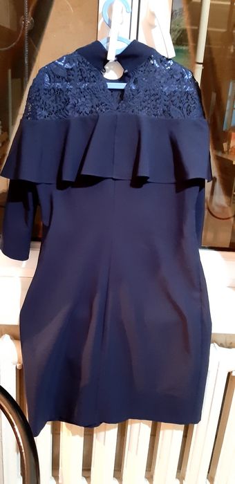 Платье  вечернее    синие