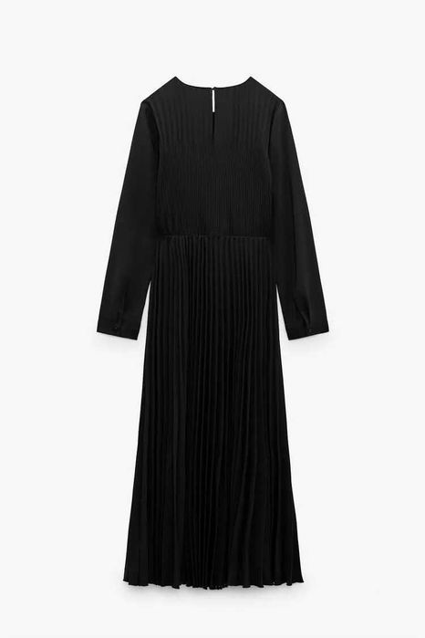 Нова дълга плисирана рокля Zara, XS