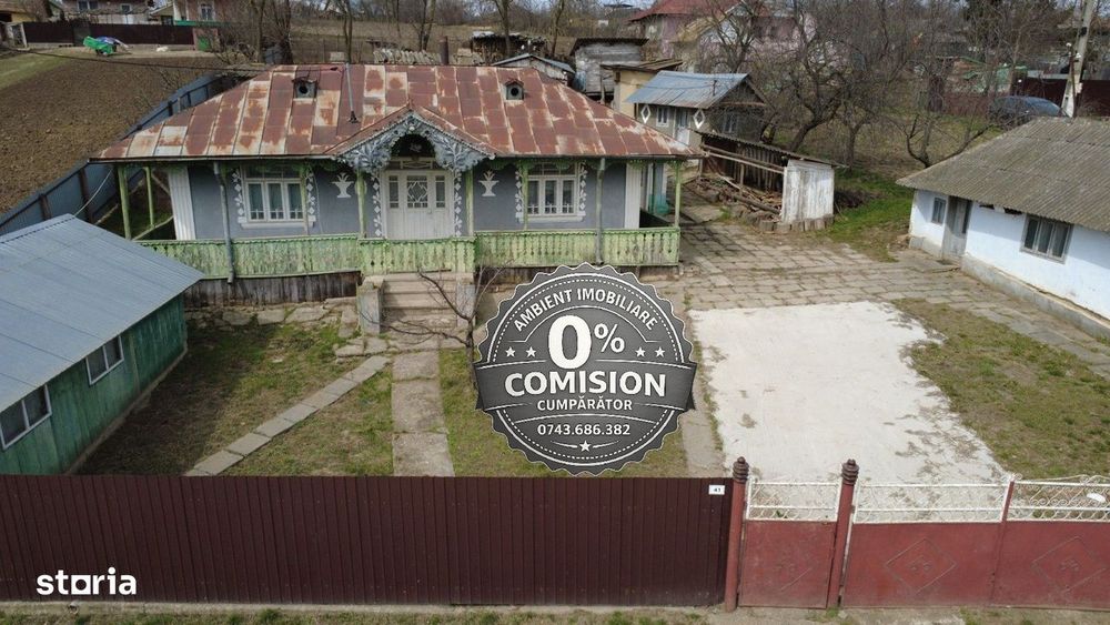 Gospodărie tradițională în localitatea SECUIA, la 10 km de Vaslui;