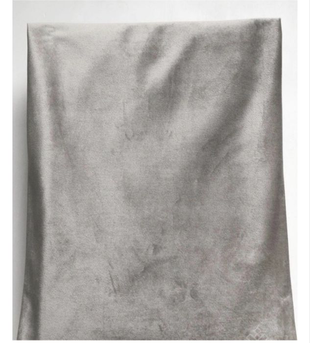 Портьеры серые  велюр