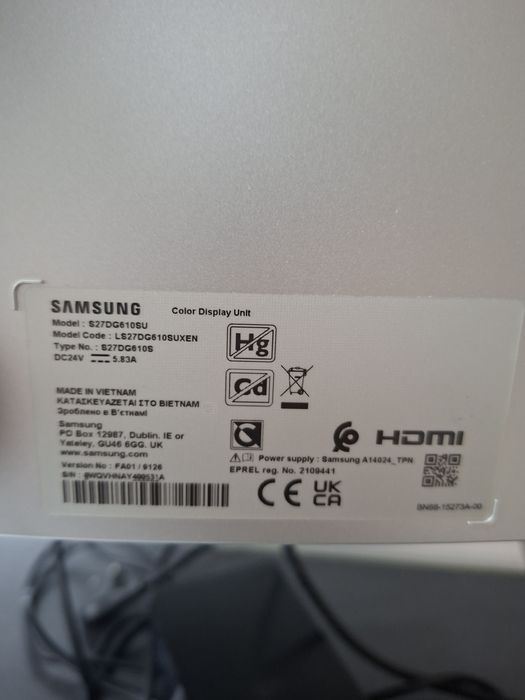 Monitor OLED G6 Samsung 240hz