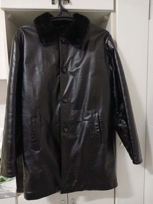 Кожаную дублёнку