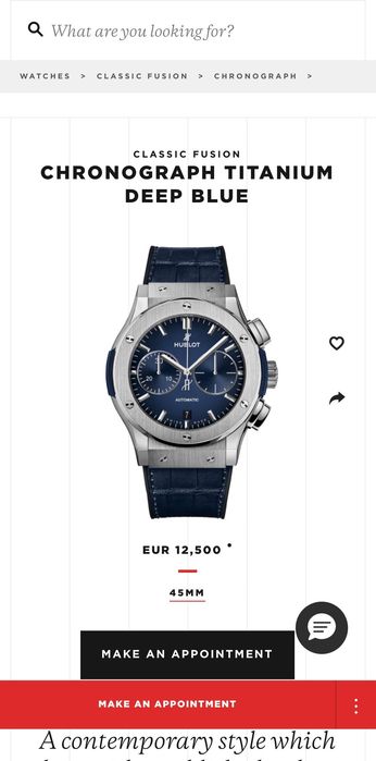 Hublot Fusion Chronograph