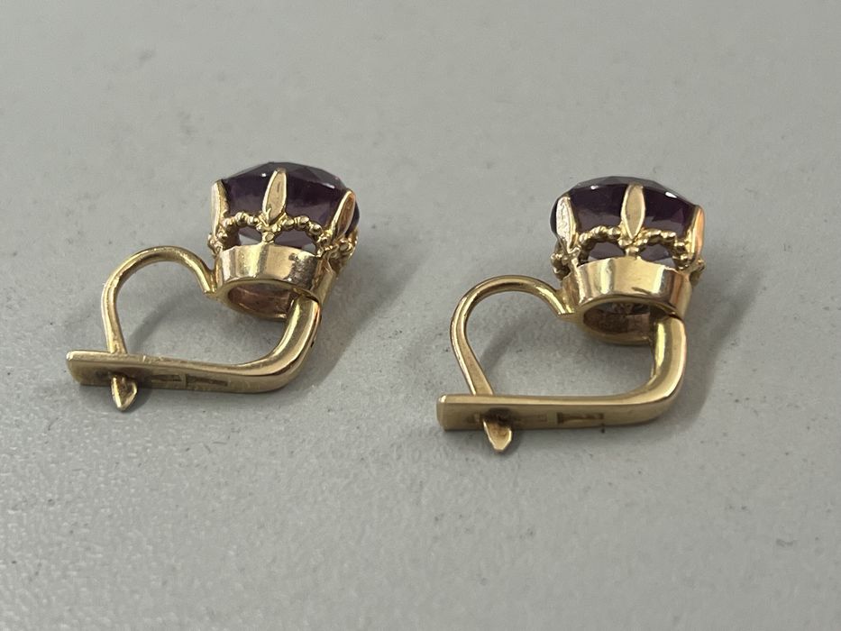 Золотые серьги 583