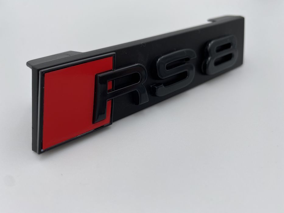 Emblema Audi RS 8 grila negru