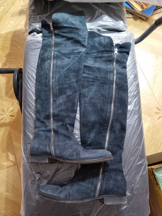 Ботфорды, замша, Италия