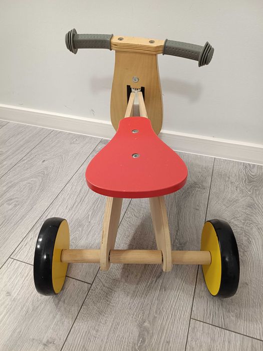 Детско дървено колело 1-3г